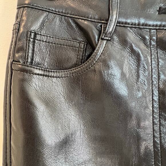 Aritzia Wilfred The Melina™ Vegan High Rise Leather Pants Black | Size 6 - Picture 5 of 8
